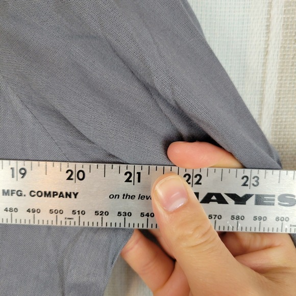 NEW Avani‎ Del Amour Long Sleeve Maxi Dress Gray Size Small Embroidered - Picture 5 of 9